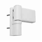 Петля для пластиковых дверей Sters DH-S.2, универсальная, до 100 кг, Ral 9016, белая, сталь