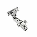 Петля мебельная Clip-on ZM-HCKT45-ZE-S, накладная, гидравлическая, угловая, 45 градусов, никель