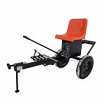 Прицеп-адаптер ПНО-1 для мотоблока и камнереза, пластмассовое сиденье, черный