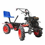 Прицеп-адаптер АМПК-1 4х10 для мотоблока, полноприводный, на колесах