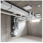 Воздуховод прямоугольный Era 612ВП1,5, 60х120 мм, 1.5 м, ПВХ, негибкий