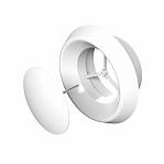 Анемостат приточно-вытяжной Era 15АПВП, с фланцем, регулируемый, диаметр воздуховода 150 мм, пластик, цвет белый