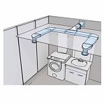 Анемостат приточно-вытяжной Era 15АПВП, с фланцем, регулируемый, диаметр воздуховода 150 мм, пластик, цвет белый