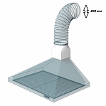 Воздуховод гибкий гофрированный Era 20ВА, 3 м, 0.1 мм, диаметр 200 мм, алюминий