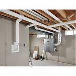 Воздуховод круглый Era 12,5ВП1,5, 125 мм, пластик, белый, 1.5 м