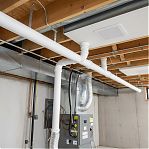 Воздуховод круглый Era 12,5ВП1,5, 125 мм, пластик, белый, 1.5 м