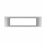 Воздуховод прямоугольный Era 620ВП1, 1 м, 60х204 мм, белый, пластик