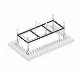 Каркас для ванн VAGNERPLAST 150х70 + ножки S4