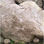 Камень красный, мраморный валун 1200-2000 мм