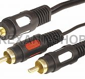 Шнур 3.5 Stereo Plug - 2RCA Plug 3М (GOLD) REXANT 17-4234