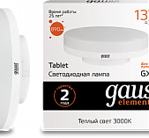 Лампа LED GAUSS GX53 13W 3000K