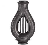 Конвектор Лира черная чугун d130-115 мм 705х405х210 мм