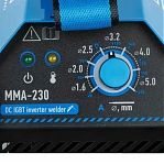 Аппарат сварочный Solaris MMA-230 инвертор, ручная сварка, профессиональный, 6.7 кВт