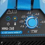 Аппарат сварочный SOLARIS MMA-260 инвертор, ручная сварка, полупрофессиональный, 8 кВт
