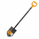 Лопата штыковая Fiskars Solid 1066716, стальная, с металлическим черенком