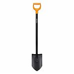 Лопата штыковая Fiskars Solid 1066716, стальная, с металлическим черенком
