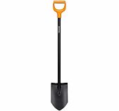 Лопата штыковая Fiskars Solid 1066716, стальная, с металлическим черенком