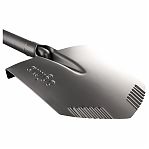 Лопата штыковая Amigo Grande 70191, прямая, с зубьями, закаленный штык, стальная рукоятка, антикоррозийное покрытие