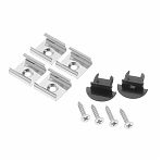 Профиль алюминиевый врезной General Lighting Systems G523140 для светодиодной ленты GAL-GLS-2000-7-22-B-B, черный