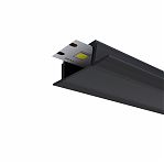 Профиль алюминиевый врезной General Lighting Systems G523140 для светодиодной ленты GAL-GLS-2000-7-22-B-B, черный