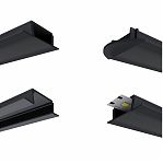 Профиль алюминиевый врезной General Lighting Systems G523140 для светодиодной ленты GAL-GLS-2000-7-22-B-B, черный