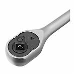 Ключ трещоточный с реверсом Denzel 14033, полупрофессиональный, 1/2", хром