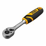 Ключ трещоточный с реверсом Denzel 14031, полупрофессиональный, 1/4", хром