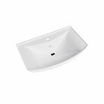 Тумба Runo Толедо 65 напольная, белая + раковина Стиль 65, белая