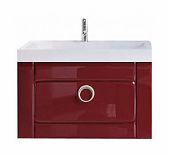 Тумба Aqwella Инфинити 60, цвет бордо + раковина Инфинити Inf.01.06/001