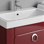 Тумба Aqwella Инфинити 60, цвет бордо + раковина Инфинити Inf.01.06/001