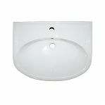 Тумба для ванной комнаты Руно Уют 60, напольная, белая + раковина Уют 60, белая