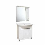 Тумба Runo Стиль 75 напольная, белая + раковина Runo Стиль 75