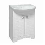 Тумба Runo Авила 60 + раковина Уют 60