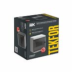 Бокс пластиковый накладной IEK TEKFOR КМПн-6 IP41 прозрачная дверь 6 модулей