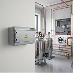 Корпус навесной KRZMI ЩРН-П-12, 12 модулей, глухая дверь, IP65, 124х226х397 мм