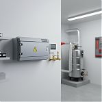 Корпус навесной KRZMI ЩРН-П-12, 12 модулей, глухая дверь, IP65, 124х226х397 мм