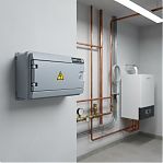 Корпус навесной KRZMI ЩРН-П-12, 12 модулей, глухая дверь, IP65, 124х226х397 мм