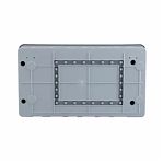 Корпус навесной KRZMI ЩРН-П-12, 12 модулей, глухая дверь, IP65, 124х226х397 мм