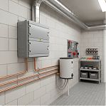 Корпус навесной KRZMI ЩРН-П-24, 24 модуля, глухая дверь, IP65, 124х397х400 мм