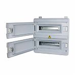 Корпус навесной KRZMI ЩРН-П-24, 24 модуля, глухая дверь, IP65, 124х397х400 мм