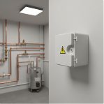 Корпус пластиковый KRZMI ЩМПпл, навесной, глухая дверь, IP55, 135х175х200 мм