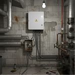 Корпус навесной KRZMI ЩМПпл, глухая дверь, IP65, 160х300х450 мм