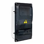 Корпус навесной KRZMI ЩУРН-П 1/8, 8 модулей, прозрачная дверь, IP55