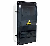 Корпус навесной KRZMI ЩУРН-П 1/8, 8 модулей, прозрачная дверь, IP55