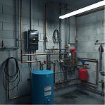 Корпус навесной KRZMI ЩУРН-П 1/8, 8 модулей, прозрачная дверь, IP55