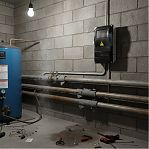 Корпус навесной KRZMI ЩУРН-П 1/8, 8 модулей, прозрачная дверь, IP55