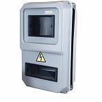 Корпус пластиковый KRZMI ВЩУ 3/8, KRZMI20, IP55, 8 модулей, смотровые окна в двери, ударопрочный полистирол