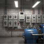 Корпус навесной KRZMI ВЩУ 3/10, 10 модулей, прозрачная дверь, IP55