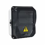 Корпус навесной KRZMI ЩУ-1Н, KRZMI12, IP55, прозрачная дверь, пластиковый, комплект для монтажа 