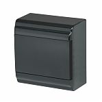 Корпус пластиковый навесной IEK Prime ЩРН-П-6, MKP13-N-01-06-41-K02, IP41, 6 модулей, черный